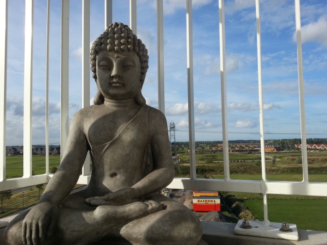 Buddha on balcony