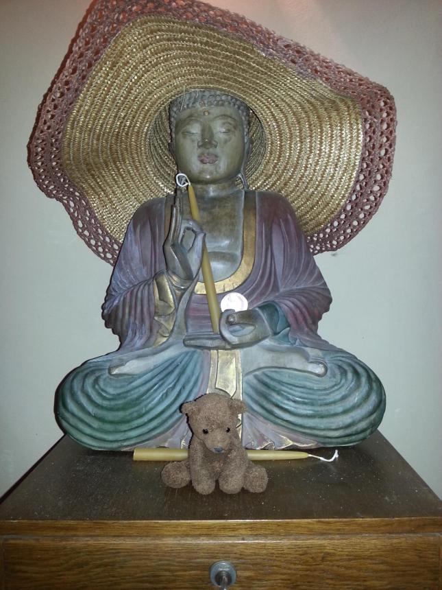 Purple Buddha and Bear