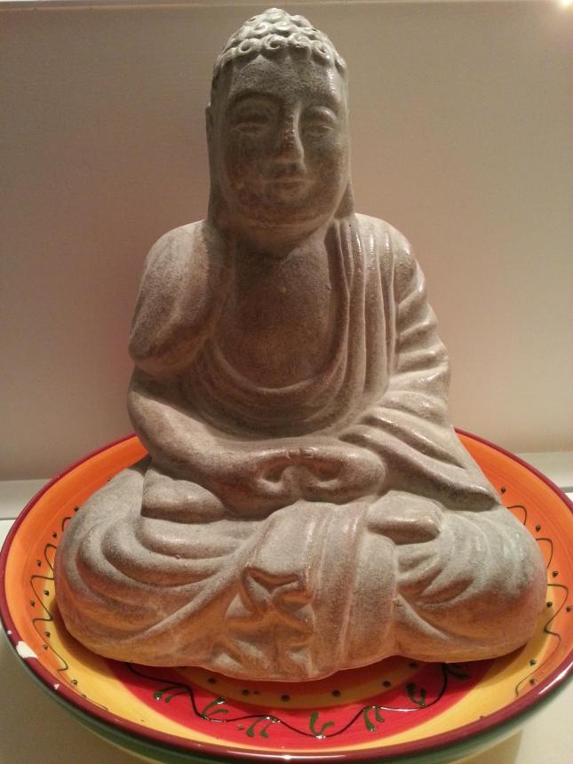 Buddha and dish